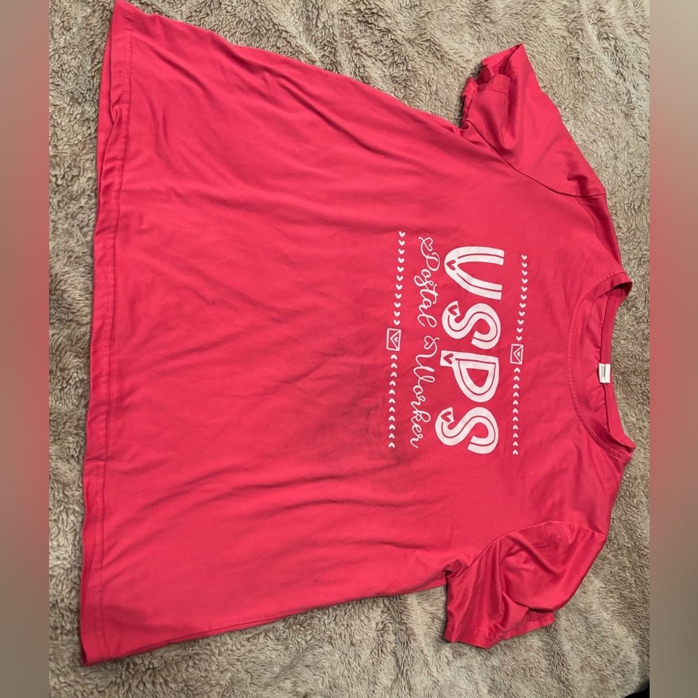 USPS Graphic T-Shirt in Pink